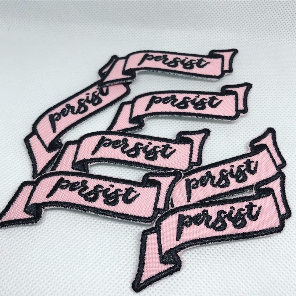 Light Pink Persist Iron On Patch!